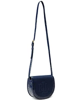 Lauren Ralph Lauren Witley Leather and Canvas Small Crossbody