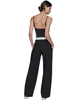 Karl Lagerfeld Paris Women's Contrast-Trim Pants