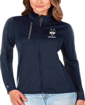 Antigua Women's Navy/Graphite UConn Huskies Generation Full-Zip Jacket