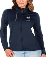 Antigua Women's Navy/Graphite UConn Huskies Generation Full-Zip Jacket