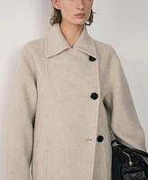 Mango Women's Double-Breasted Wool Coat