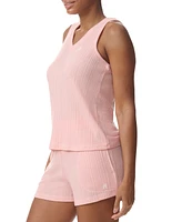 Tommy Hilfiger Women's 2-Pc. Th V-Neck Top & Boxer Shorts Pajama Set