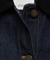 Mango Women's Contrast Collar Denim Jacket