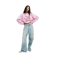 Cotton On Women's Peach Prc Crew Sweatshirt