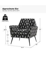 Hulala Home Lorenz Modern Armchair with Metal Legs