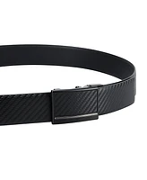 Kenneth Cole Reaction Men's Exact System Track Lock Carbon Texture Belt