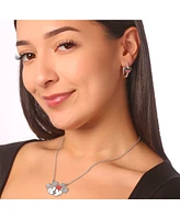 Disney Mickey Mouse Cubic Zirconia Hoop Earrings