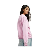 Cotton On Women's Peach Prc Crew Sweatshirt