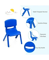 Gouun 4-pack Kids Plastic Stackable Classroom Chairs