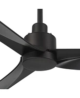 Casa Vieja 60" Sailplane Modern Industrial Indoor Outdoor Ceiling Fan 3 Blade Remote Control Matte Finish Blades Bedroom Patio Living Room Kitch