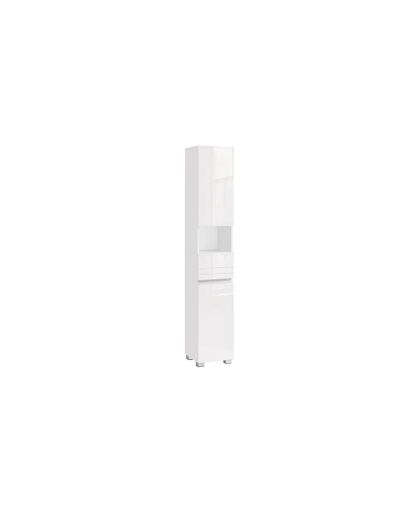 Slickblue Tall Bathroom Cabinet Slim Storage for Space-Saving Organization