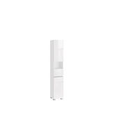 Slickblue Tall Bathroom Cabinet Slim Storage for Space-Saving Organization
