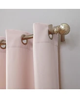Valerie Heathered Texture Semi-Sheer Grommet Curtain Panel