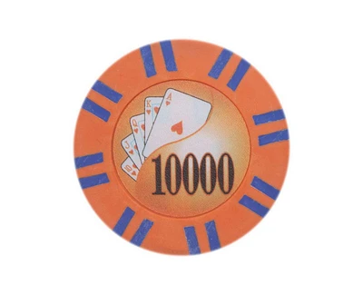 Slickblue 2 Stripe Twist Poker Chips - 25-Pack, Premium Quality Chips for Poker and Casino Games