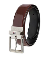 Tommy Hilfiger Men's Two-in-One Reversible Leather Dress Belt