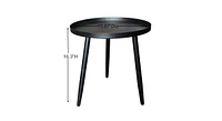 Kings Brand Furniture – Round Metal Side End Table, Nightstand Accent Pedestal Plant Stand for Bedroom Living Room