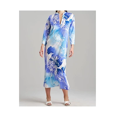 N Natori Women's Floral Nouveau Caftan