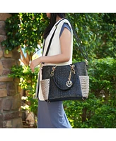 Mkf Collection Merlina Crocodile-Embossed Tote Bag with Wallet by Mia K