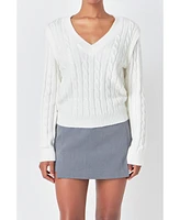 endless rose Women's Cable Knit Sweater