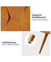 Hulala Home Jacob Mid-Century Modern End Table with Flared Legs