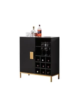 Kings Brand Furniture Grant Buffet Bar Cabinet