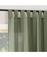 No. 918 Clifford Heathered Texture Semi-Sheer Tab Top Curtain Panel