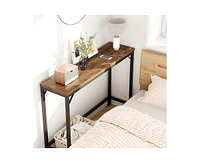Retro Console Table, Narrow Sofa Table Measuring 39.4", Perfect for Placing Behind a Couch in The Living Room, Ideal As an Industrial Hallway Tab