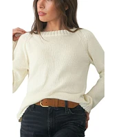 Paneros Clothing Women's Cotton Sloane Crewneck Pullover Sweater Oat