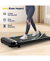 Redliro Walking Pad with Incline Under Desk Treadmill 1 Step Adjust Incline Treadmill for Home Office Portable for Walking Jogging