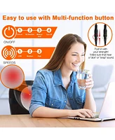 Sugift 3D Shiatsu Massage Cushion Heat Therapy Neck and Shoulder Massager with Memory Foam