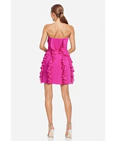 ONE33 Social Women's The Khefri Strapless Chiffon Cocktail Dress