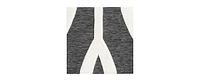 Bayshore Home Textured Tones Drops 9'x12' Area Rug