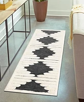 Bayshore Home Textured Tones Strings 2'7"x8' Runner Area Rug