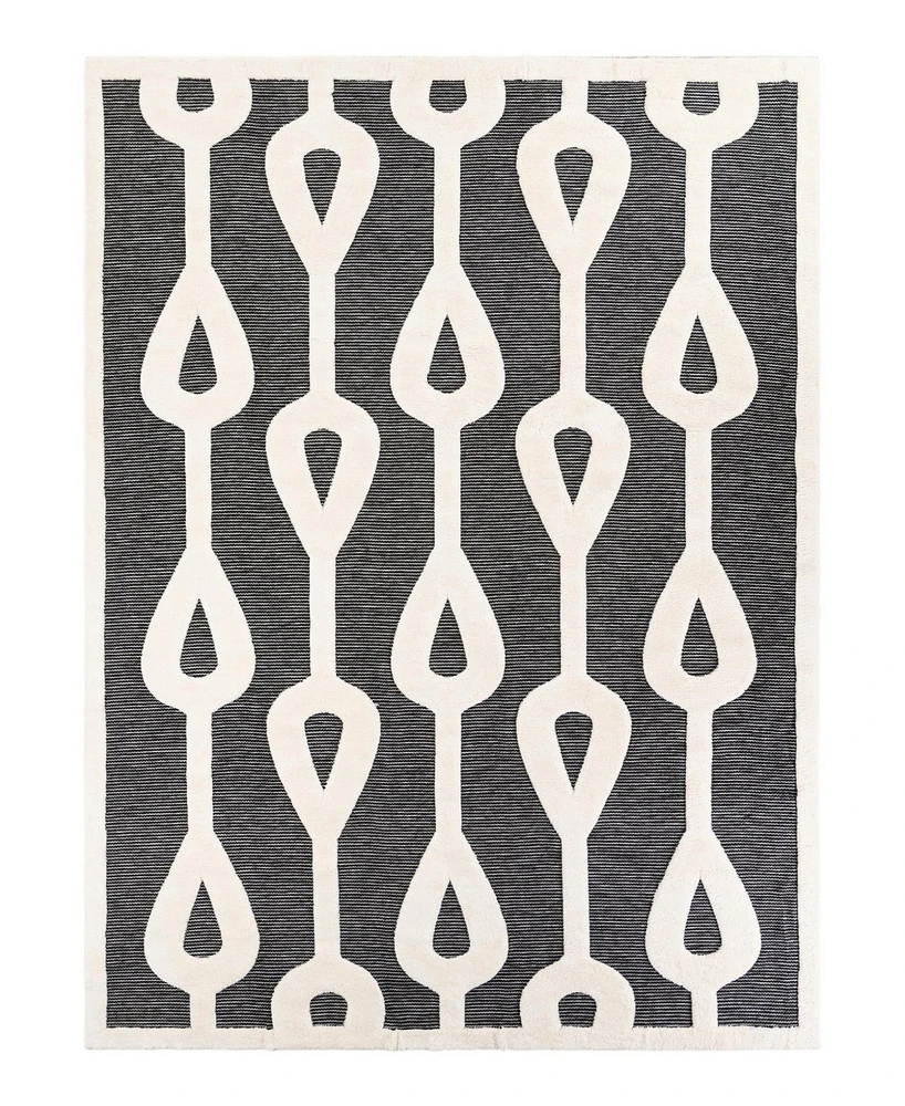 Bayshore Home Textured Tones Drops 10'x13'1" Area Rug