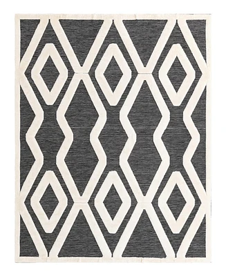 Bayshore Home Textured Tones Trellis 7'10"x10' Area Rug