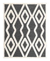 Bayshore Home Textured Tones Trellis 7'10"x10' Area Rug