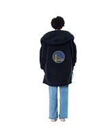 Jill Martin Men's and Women's The Best Lounger World Navy Golden State Warriors Oversized Open-Front Hoodie Sweater