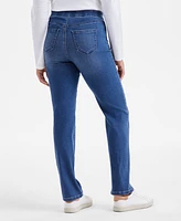 Style & Co Women's Mid-Rise Straight Pull-On Jeans, Exclusively at Macy's