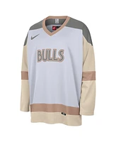 Nike Men's White Chicago Bulls 2024/25 City Edition Courtside Heavyweight Hockey Jersey