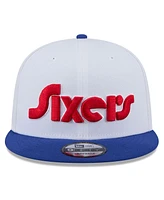 New Era Men's White Philadelphia 76ers 2024/25 City Edition 9FIFTY Snapback Hat