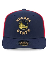 New Era Men's Navy Golden State Warriors 2024/25 City Edition 9SEVENTY Stretch-Snap Hat