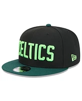 New Era Men's Black Boston Celtics 2024/25 City Edition 9FIFTY Snapback Hat