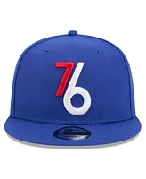 New Era Men's Royal Philadelphia 76ers 2024/25 City Edition Alternate 9FIFTY Snapback Hat