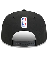 New Era Men's Black Detroit Pistons 2024/25 City Edition Alternate 9FIFTY Snapback Hat