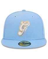 New Era Men's Light Blue Memphis Grizzlies 2024/25 City Edition Alternate 59FIFTY Fitted Hat