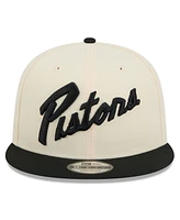 New Era Men's Tan Detroit Pistons 2024/25 City Edition 9FIFTY Snapback Hat