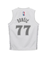 Nike Preschool Luka Doncic White Dallas Mavericks 2024/25 Swingman Player Jersey - City Edition