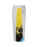 Nike Big Boys and Girls White Indiana Pacers 2024/25 City Edition Swingman Performance Shorts