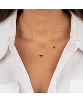 Solid Jewish Charms Necklace 14K