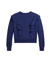 Polo Ralph Lauren Big Girls Ruffled French Terry Sweatshirt